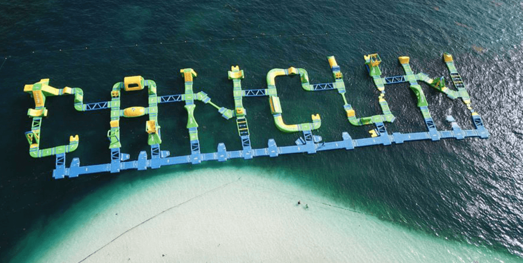 cancun floating water park 