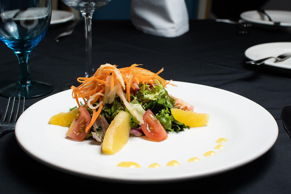 chef salad with orange